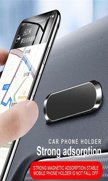 Support magnétique de téléphone portable F6 pour voiture, Mini support de cellule en plaque métallique pour Mobile à absorption magnétique forte 9540881