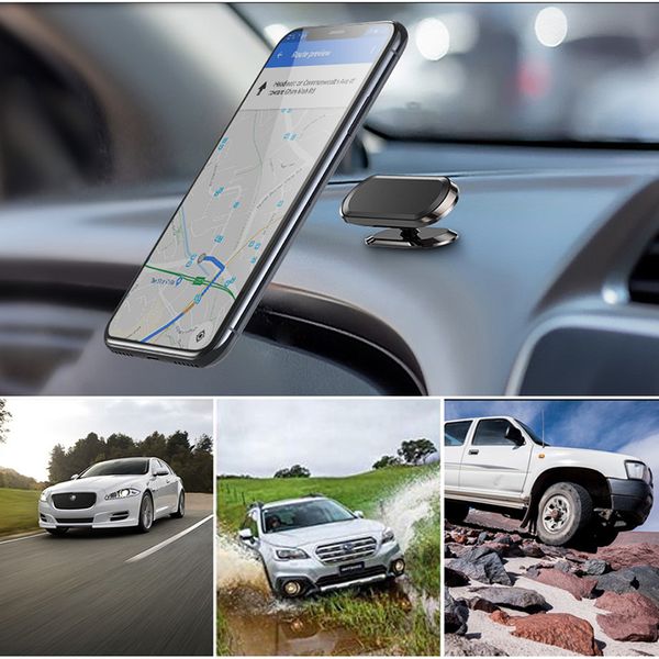 Support de téléphone magnétique F6 Mini support d'aimant de plaque métallique pour téléphone portable dans les voitures supports de voiture d'adsorption d'aimants forts