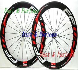 Ruedas de carbono F6R 60 mm CLACKER Tubular RoadTrack Bike Rueda de carbono 700C 25 mm Ciclismo en bicicleta 6445328