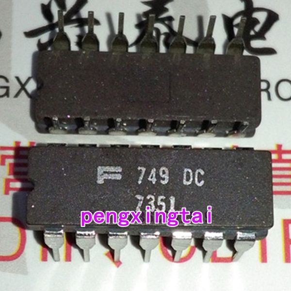 F749DC, UA749DC, 749dc, componentes electrónicos Chips Amplificador operativo, 2 paquetes de cerámica de DUP de 14 pines FUNC / Dual en línea. F749. CDIP-14 Circuitos integrados IC