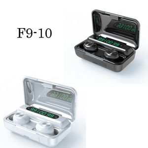 F9-10 TWS sans fil écouteurs réduction du bruit écouteurs étanche sport avec 3 LED affichage numérique contrôle tactile stéréo basse casques sonores