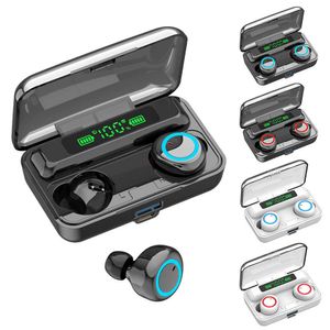 F9-3 Auricular Bluetooth TWS pequeña caja cuadrada deportes al aire libre Auricular Bluetooth Bluetooth 5.0 tws