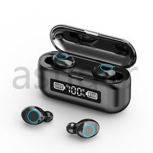 F9-46 TWS Bluetooth 5.1 Casque sans fil Écouteurs 9D Stéréo Sport Étanche Écouteurs Contrôle tactile Casque Écouteurs affichage numérique avec emballage