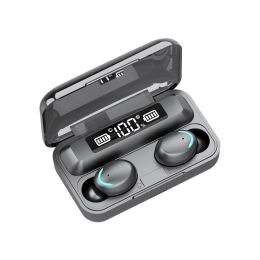 F9-5 Wireless Hoofdtelefoon 5C TWS Bluetooth 5.0 oortelefoons 9D Stereo Music Handsfree 2000mah laadkast met microfoon sport waterdichte headsets