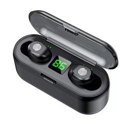 F9-5C Batterijtype Bluetooth-headset TWS Wireless Touch Digital Display In-Ear Sporttelefoons