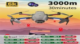 F9 GPS Drone 6K Dual HD Camera profesional Pogografía Aerial Motor sin escobillas Quadcopter RC Distancia 2000m 2204131770913