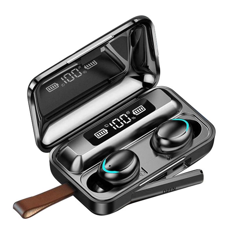 F9 Upgrade TWS Bluetooth słuchawki bezprzewodowe słuchawki 9D stereo sportowe wodoodporne słuchawki douszne z mikrofonem