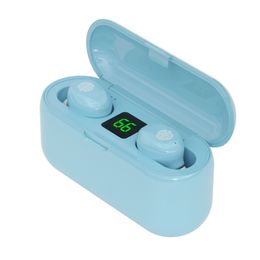 F9 Wireless Bluetooth -headset Ultra kleine mini sport stealth 8d stereo waterdichte touch binaurale hif kan worden gebruikt als power bank