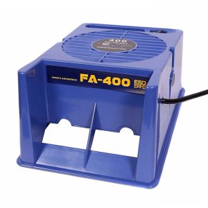 FA-400 Souder en fer à souder, étain de soudure, extracteur de fumée, détecteur de fumée de soudage, double usage, y compris 5 éponges fumantes