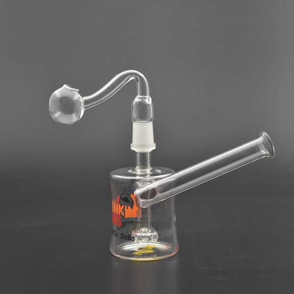 Fab Egg Dunkin Dabs Glass Bongs Heady Glass Wax Pipas para fumar matriz cabezal de ducha perc Hookahs con tubo de vidrio de 14 mm y clavo de banger