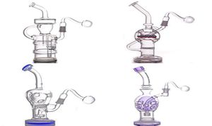 Fab Egg Glass Beaker Bong Water Hookahs Oil Rigs honingraatmatrix Douchekop Perc Recycler Rigs bong met glazen oliebranderpijp2979119190