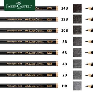 FaberCastell Matte Schetspotlood Schilderkunst Grafietpotloden Schaduw Schrijven Tekening Ontwerpbenodigdheden 240124