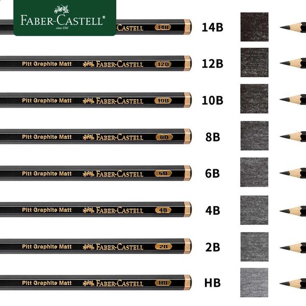 FaberCastell mate boceto lápiz pintura arte lápices de grafito sombreado escritura dibujo diseño suministros 240124