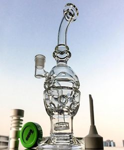 Faberge Fab Egg Recycler Bong Waterpijpen Waterpijp Douchekop Perc Dab Olieplatforms Glazen waterpijpen Roken Waterleidingen met 14 mm verbinding MFE018114443