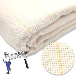 Tissu 1.5*3 mètres tissu de moine touffetage lignes marquées tissées pour la fabrication de vêtements bricolage moine tissu tapis tapisserie tapis faisant des travaux d'aiguille