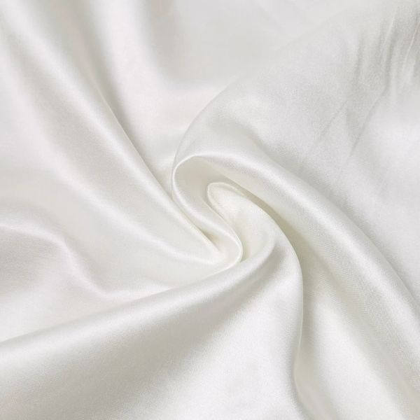 Tissu 1 mètre X 1.6 mètre lourd naturel blanc soie coton Charmeuse tissu robe, Robe, vêtements de nuit, matériel de literie