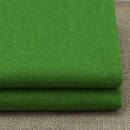Stof 100*140 cm katoenen linnen stof gordijnbroek materiaal leger groene stof tecido