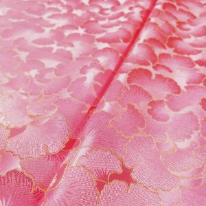 Tissu 100*75 cm Ginkgo motif Jacquard brocart tissus pour robe en satin concepteur couture Cheongsam Kimono vêtement bricolage Patchwork matériel