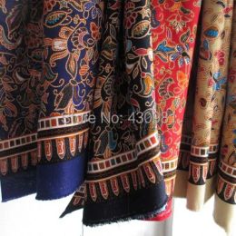 Tissu 100 cm * 145 cm tissu à coudre islamique imprimé ethnique coton lin matériel robe artisanat tecido