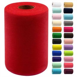 Tissu 15cm x 100yards Red Tulle tissu rouleaux en tulle jupes couture artisan