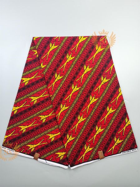 Tela 2021 nueva gran oferta tela de cera africana Material de algodón nigeriano Ankara estampado de bloques Batik tela de costura de alta calidad