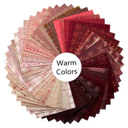 Stof 30 stks roze rood beige zwarte kleuren Japanse garende stof diy handgemaakte patchwork -stof 100% katoenen doek bundel 20x20cm 230410