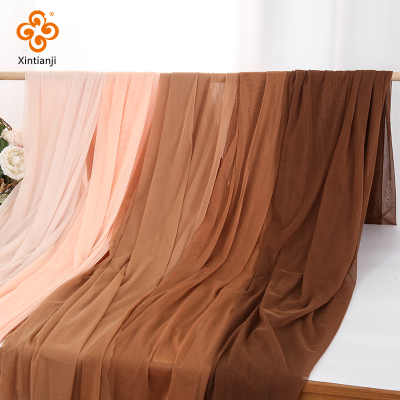 Stof 45x150 cm zachte 4 -weg stretch naakt stroom gaas stof met een halve meter voor naaien kleding