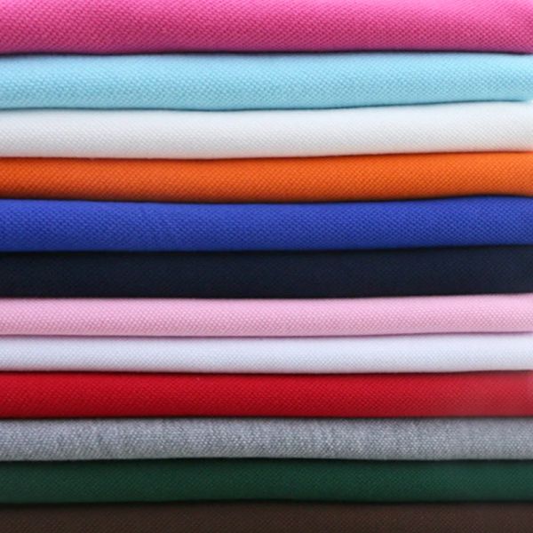 Tissu 50*185 cm classique 100% coton tricoté tissu de perles utilisé pour coudre POLO chemise t-shirt vêtements tissu