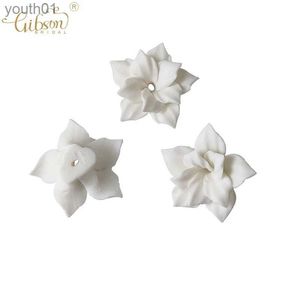 Stof 50 stuks witte kleur platte bodem porselein keramische bloemen materiaal handgemaakte sieraden DIY oorbellen voor bruiloft maken accessoires zln231204