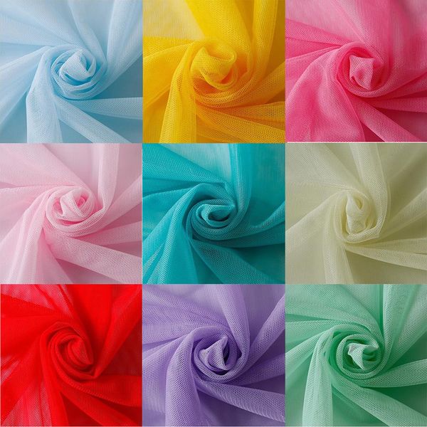 Tissu 5 mètres 10 mètres DB Vertic doux Tulle 36A gaze moustiquaire tissu Tulle maille tissu pour robe de mariée pettiskirt tutu net frabic 230419