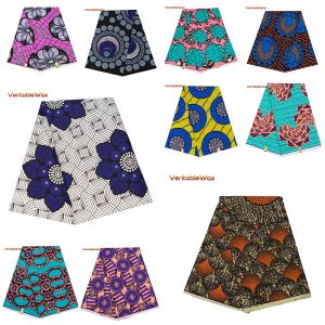 Tissu africain imprimé cire, Patchwork pour robes, couture, artisanat, 100% Polyester, Tissu respirant de haute qualité A14