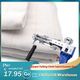 Tissu et couture 1 * 5M / 1.5 * 4M Tissu de support en tissu de touffetage primaire pour le tissage de tapis Matériel de tricot Tapis Tufting Gun Tissu de broderie 230707