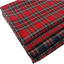 Stof en naaien 230 g per meter Middeldikke Schotse ruiten Polyester Katoen voor het naaien Damesrok Schotse ruit Designerstof Hoge kwaliteit 231218