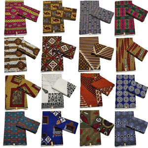 Tissu et couture cire africaine véritable nigérian Ankara bloc imprime Batik néerlandais Pagne 100% coton pour 695 231211