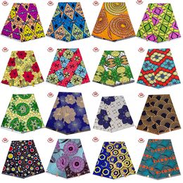 Stof en Naaien Bintarealwax Groothandel Afrika Farbic Ankara Polyester Naaien Stof Licht Kleur Materiaal voor Vrouwen Feestjurk FP6390 230707