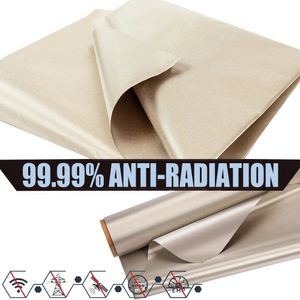 Fabric and Sewing Faraday RFID Shielding Block WiFiRF AntiRadiation Conductive Magnetic CopperNickel EMF Cloth Anti Signal Interfer 231212