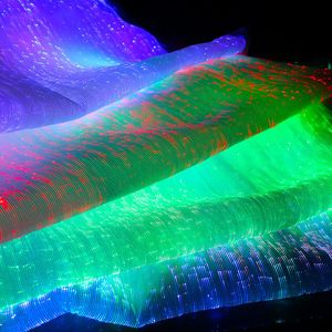 Tissu et Couture Tissu Fibre Optique LED Coloré Lumineux 230727