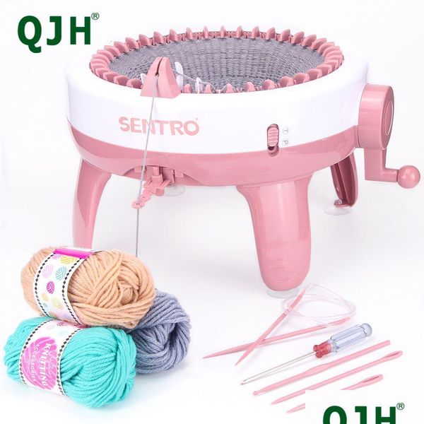 Tissu et couture Sentro Knitting Hine Craft Project 40 Kit à main d'aiguille pour les foulards / chapeaux / pulls / gant Drop délivre Homefavor DHM9Z