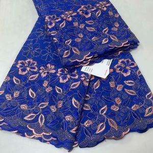 Tissu et couture SJD LACE dentelle de voile suisse en Suisse haute qualité 5 yards 3102 coton africain sec pour robes de soirée 230412