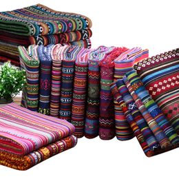 Tissu et couture Teramila Style ethnique coton lin el Bar nappe oreiller housse de canapé Textile Patchwork rideau matériaux décoratifs 231211