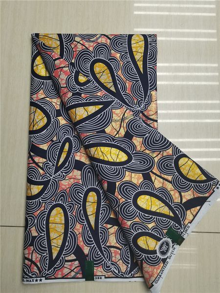 Prix de gros de tissus et de couture Vendre Tissu Wax Africain Ankara Wax Prints Fabric Ghana d Véritable Wax 6 Yards 1052 230707