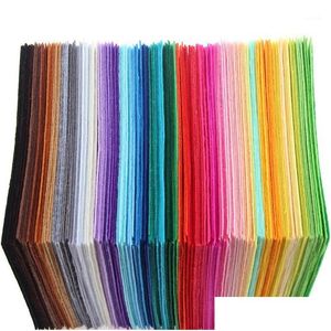 Fabric Arrival 40Pcs 15X15Cm Non Woven Felt 1Mm Thickness Polyester Cloth Felts Diy Bundle For Sewing Dolls Crafts1 Drop Delivery Ap Dhons