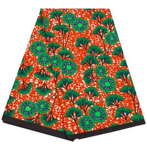 Stof BintaRealWax 6 yards Afrikaanse stof Polyester materiaal voor handwerk naaien Hoge kwaliteit aangepaste kledingdoek voor familie FP6