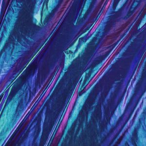Tissu Spandex irisé bleu vert, élastique pour bricolage, scène, Costume de Cosplay, arrière-plan de photographie, 60 pouces de large par cour