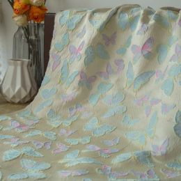 Stoffen vlinder elegante jacquard brokaatstof damesjurk handtas decoratieve naaisch stof 50cmx160 cm