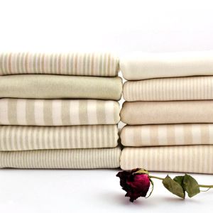 Fabric Buulqo Nieuw 50*180190cm Biologische katoenen stof Baby Natuurlijk gekleurde katoenen gebreide trui stof op een halve meter