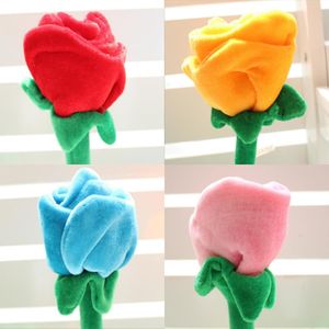 Tissu carton rose peluche jouet rideau boucle de rideau peut lier la fleur de simulation bouquet arrangement de fleurs de fleur artificielle 30 cm peut être pliée et pliée