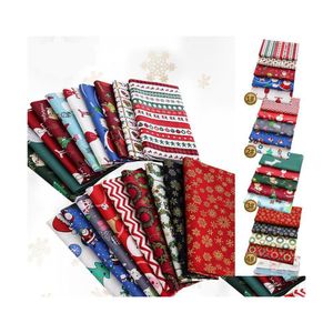Tela Navidad Serieswork DIY Costura Sarga 100 Algodón para ropa de bebé Ropa de cama Textil Tilda Acolchado Tissus Drop Entrega Ropa DHPDV