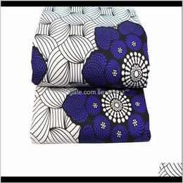 Tessuto Abbigliamento Abbigliamento 21 Prodotti Ankara Poliestere Stampe Binta Real Wax 6 Yards Tessuto africano per lavorazione manuale Se2912