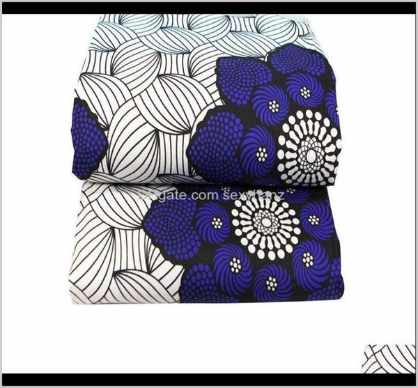 Tissu vêtements vêtements 21 produits Ankara Polyester imprime Binta vraie cire 6 Yards tissu africain pour le travail manuel Se1660648